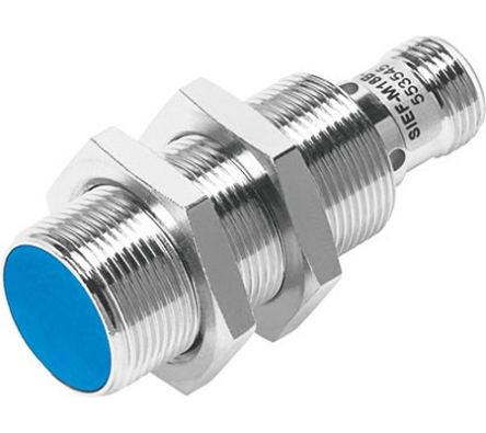 Festo Inductive Threaded Barrel Proximity Sensor, M18, 8 mm Detection, 10 → 30 V [SIEF-M18B-PS-S-L]; 288-8320