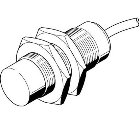 Festo Inductive Threaded Barrel Proximity Sensor, M30, 16.2 mm Detection, 10 → 30 V [SIEF-M30NB-NS-K-L]; 288-8334