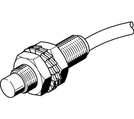 Festo Inductive Threaded Barrel Proximity Sensor, M8, 4 mm Detection, 10 → 30 V [SIEF-M8NB-NS-K-L]; 288-8345