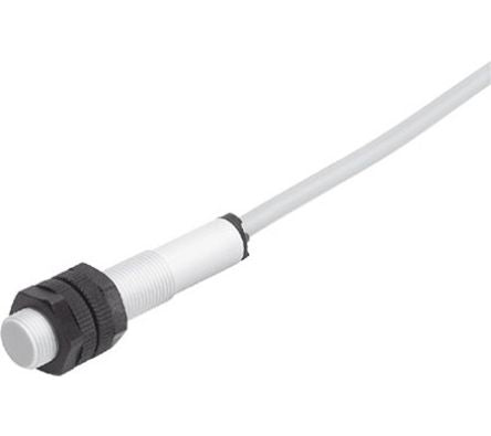 Festo Inductive Threaded Barrel Proximity Sensor, M12, 2 mm Detection, 10 → 30 V [SIEN-M12B-PS-K-L-PA]; 288-8417