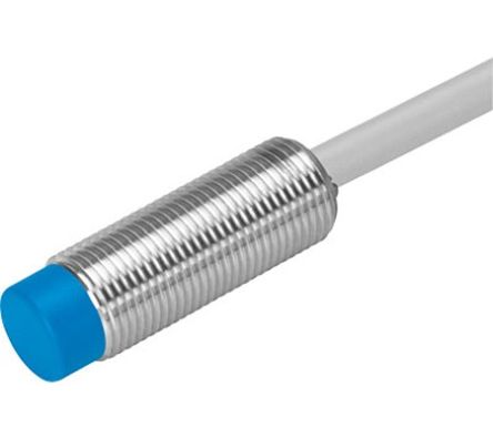 Festo Inductive Threaded Barrel Proximity Sensor, M12, 4 mm Detection, 10 → 30 V [SIEN-M12NB-PS-K-L-PA]; 288-8419