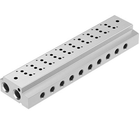 Festo VABM series 9 station G 1/8 Manifold for use with Valves, 549646 [VABM-C7-12M-G18-9]; 288-8516