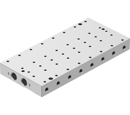 Festo VABM series 8 station G 1/8 Manifold for use with Valves, 8076390 [VABM-P7-18M-G18-M5-8]; 288-8542