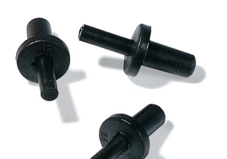 HellermannTyton Polyamide 6.6 Rivet, 8mm [241-11820 TY8P2-SET-PA66-BK]; 288-8619