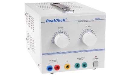PeakTech P6 Series Laboratory Power Supply, 0 → 15V, 75W [P6125]; 288-8667
