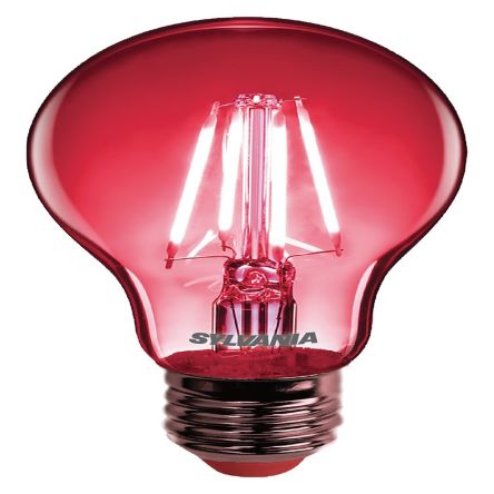 Sylvania E27 LED Bulbs 4 W, Red, Pear shape [86307]; 288-9814