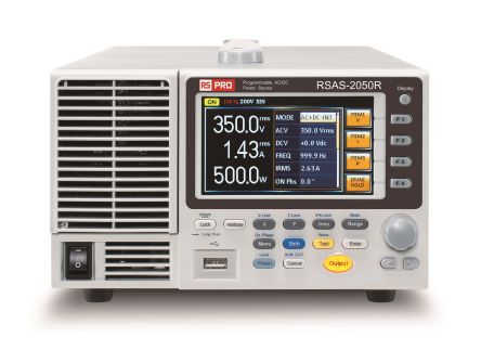 RS PRO Digital Bench Power Supply, 0 → 350 Vrms, 0 → 500 Vdc, 2.5 A, 5 A, 1-Output, 500VA [0]; 288-9850