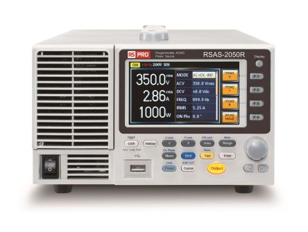 RS PRO Digital Bench Power Supply, 0 → 350 Vrms, 0 → 500 Vdc, 5 A, 10 A, 1-Output, 1000VA [0]; 288-9851