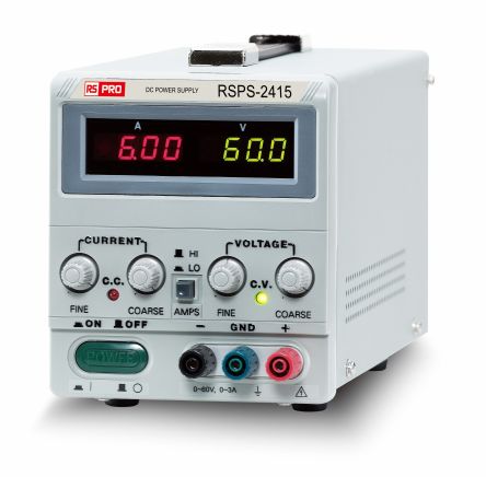 RS PRO Digital Bench Power Supply, 0 → 24V, 0 → 15A, 1-Output, 360W [0]; 288-9875