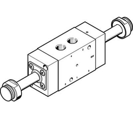 Festo 5/2 Double Solenoid Pneumatic Solenoid Valve - Electrical G 1/4 VOFC Series [VOFC-L-B52-G14-F19]; 289-0628