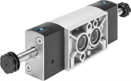 Festo 5/3 Exhausted Pneumatic Solenoid Valve - Electrical NPT 1/4 VSNC Series [VSNC-F-P53E-MD-N14-FN]; 289-0729