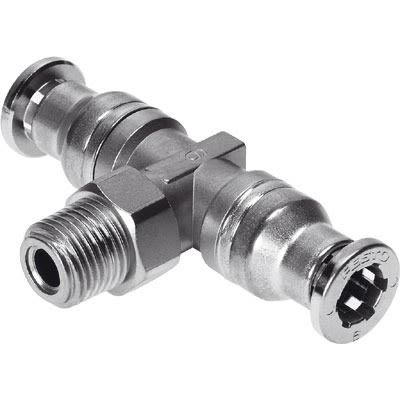 Festo CRQST-1/2-16 Series Push-in Fitting, R 1/2 Male, Threaded Connection Style, 164209 [CRQST-1/2-16]; 289-0808