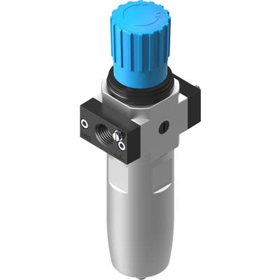 Festo LFR Filter Regulator, 40μm, NPT 1/4, Manual, 20 bar, 4772775 [LFR-N1/4-D-16-O-MIDI-T18-EX4]; 289-0918