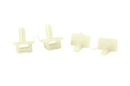 HellermannTyton Natural Cable Tie Mount 22 mm x 18mm, 9.3mm Max. Cable Tie Width [152-11309 TY5K3-PA66HS-NA]; 289-0964