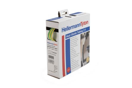 HellermannTyton Heat Shrink Tubing, Grey 6.4mm Sleeve Dia. x 5m Length 2:1 Ratio, 300 Series [300-30644 HIS-PACK-6.4/3.2-PO-X-GY]; 289-1079