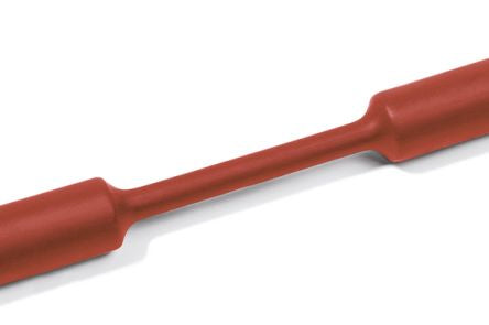 HellermannTyton Heat Shrink Tubing, Red 1.5mm Sleeve Dia. x 30m Length 3:1 Ratio, 333 Series [333-30152 TF31-1.5/0.5-PO-X-RD]; 289-1109