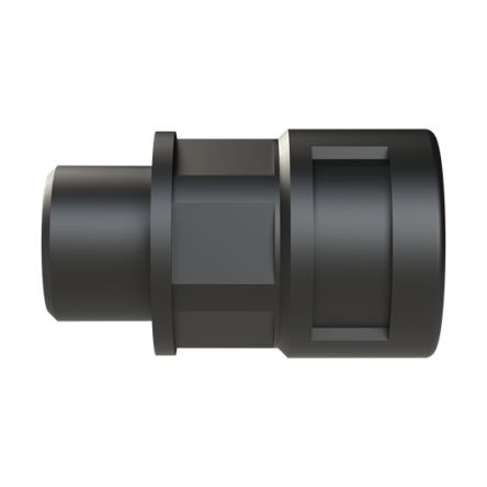 Straight, Conduit Fitting, 12mm Nominal Size, M16, Polyamide 6, Black [BVND-M162GT]; 289-1199