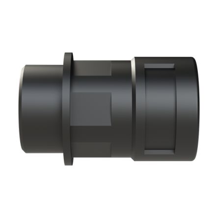 Straight, Conduit Fitting, 17mm Nominal Size, M25, Polyamide 6, Black [BVND-M257GT]; 289-1204