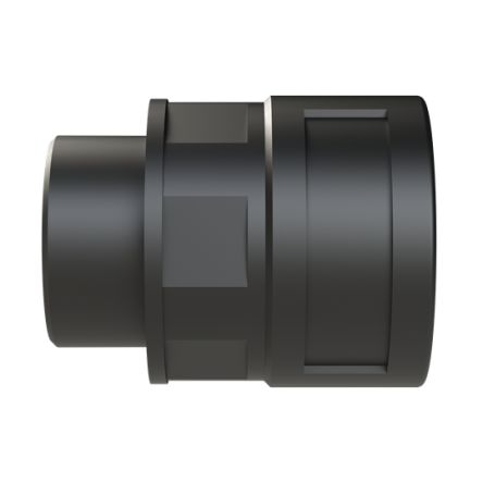 Straight, Conduit Fitting, 29mm Nominal Size, M32, Polyamide 6, Black [BVND-M329GT]; 289-1206