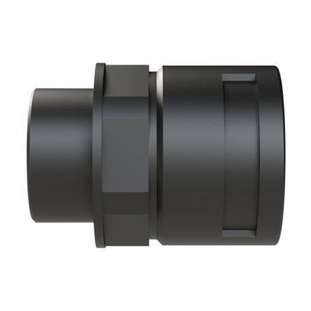 Straight, Conduit Fitting, 36mm Nominal Size, M40, Polyamide 6, Black [BVND-M406GT]; 289-1207