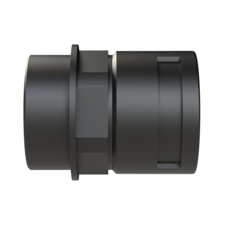 Straight, Conduit Fitting, 36mm Nominal Size, M50, Polyamide 6, Black [BVND-M506GT]; 289-1209