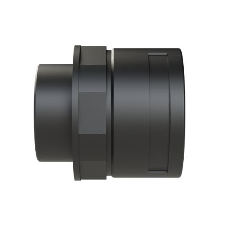 Straight, Conduit Fitting, 48mm Nominal Size, M50, Polyamide 6, Black [BVND-M508GT]; 289-1210