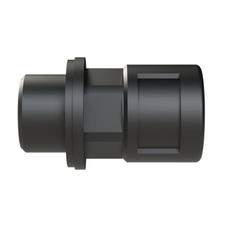 Flexible Fitting, Conduit Fitting, 10mm Nominal Size, M16, Nylon 6, Black [BVNV-M160]; 289-1222