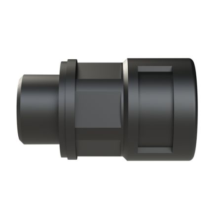 Flexible Fitting, Conduit Fitting, 12mm Nominal Size, M16, Polyamide 6, Black [BVNV-M162]; 289-1223