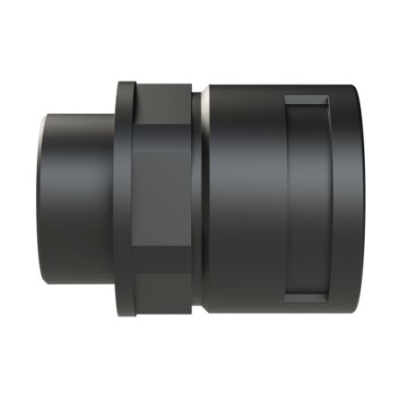 Flexible Fitting, Conduit Fitting, 36mm Nominal Size, M40, Polyamide 6, Black [BVNV-M406]; 289-1228