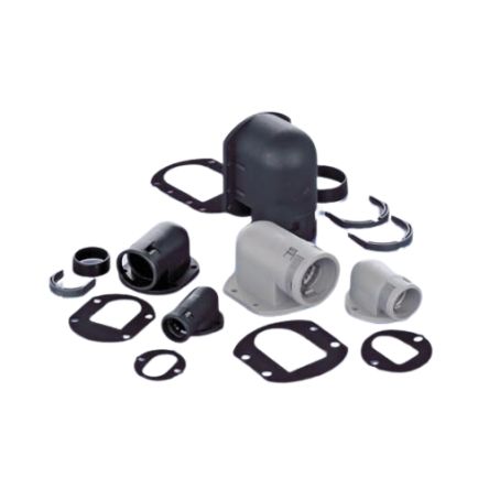 Conduit Fitting, 17mm Nominal Size, Polyamide 6, Black [BVOD-P167GT]; 289-1235