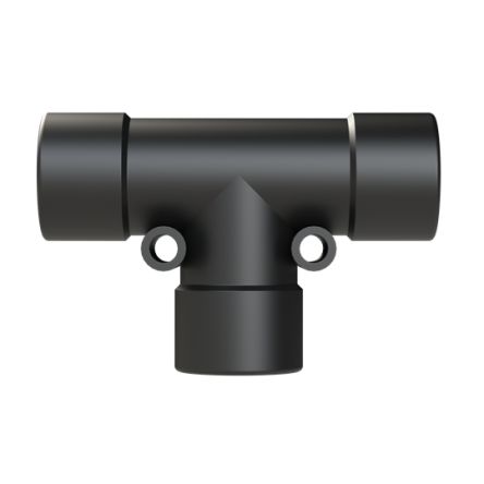 T Piece, Conduit Fitting, 12mm Nominal Size, Polyamide 6, Black [BVTD-121212GT]; 289-1238