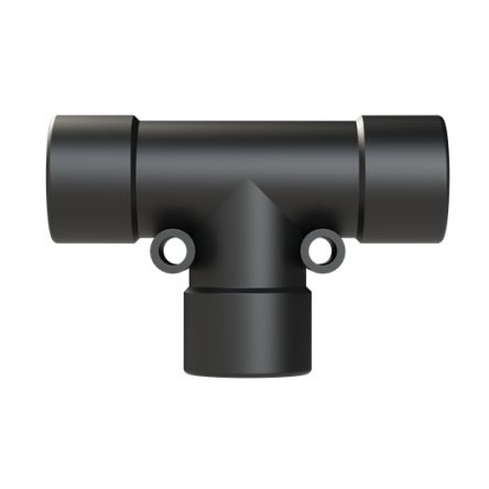 T Piece, Conduit Fitting, 12mm Nominal Size, Polyamide 6, Black [BVTR-121212]; 289-1240