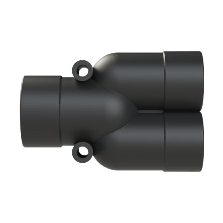 Y Piece, Conduit Fitting, 29mm Nominal Size, Polyamide 6, Black [BVYR-292323]; 289-1249
