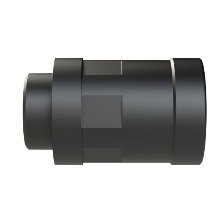 Straight, Conduit Fitting, 17mm Nominal Size, M25, Polyamide 6, Black [NKNH-M257-11]; 289-1281