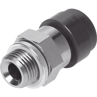 Festo QS-V0-G3/8-10 Series Push-in Fitting, G 3/8 Male, 186321 [QS-V0-G3/8-10]; 289-1411