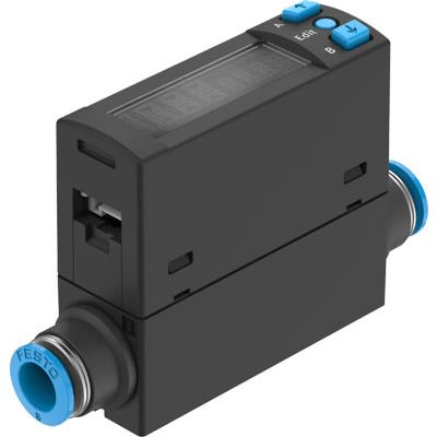 Festo SFAH Series Flow Sensor for Air, 2 l/min Min, 100 L/min Max [SFAH-100U-Q8S-PNLK-PNVBA-L1]; 289-1447