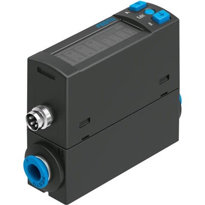 Festo SFAH Series Flow Sensor for Air, 0.02 l/min Min, 1 L/min Max [SFAH-1U-Q4S-PNLK-PNVBA-M8]; 289-1453