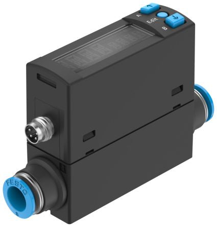Festo SFAH Series Flow Sensor for Air, 4 l/min Min, 200 L/min Max [SFAH-200U-Q8S-PNLK-PNVBA-M8]; 289-1457
