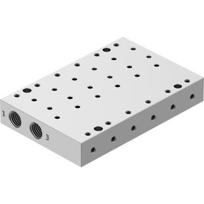 Festo VABM series 6 station G 1/8, Metric M5 Manifold Base, 8083546 [VABM-P6-15MB-G18-M5-6]; 289-1520