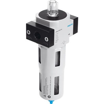Festo LFMA series 0.01μm G 3/4 1bar to 16 bar Pneumatic Filter 1110L/min max with Manual drain [LFMA-3/4-D-MIDI-DA]; 289-1673