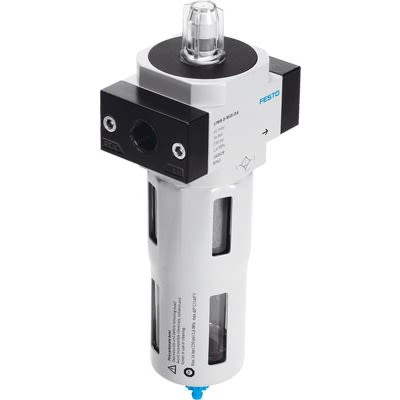 Festo LFMB series 1μm G 3/8 2bar to 12 bar Pneumatic Filter 675L/min max with Automatic drain [LFMB-3/8-D-MINI-DA-A]; 289-1681