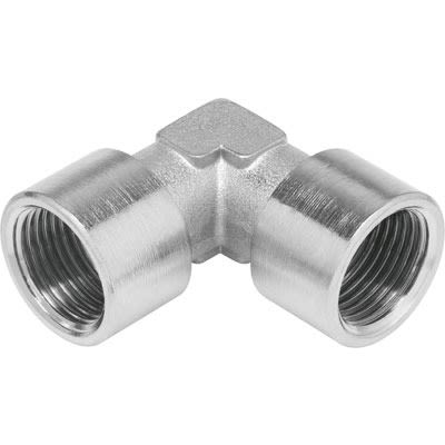 Festo NPFC-L-2G38-F Series Elbow Fitting, G 3/8 to G 3/8, Threaded Connection Style, 8030211 [NPFC-L-2G38-F]; 289-1876
