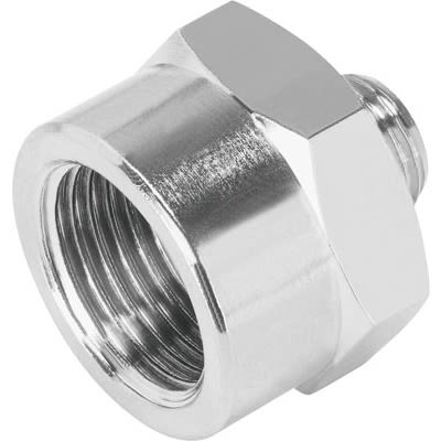 Festo NPFC-R-G38- Series Nipple, G 3/8 to G 1/8, Threaded Connection Style, 8030316 [NPFC-R-G38-G18-FM]; 289-1914