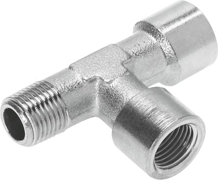 Festo NPFC Series T Fitting, G 1/2 to R 1/2, Threaded Connection Style, 8030249 [NPFC-T-2G12-R12-FMF]; 289-1924