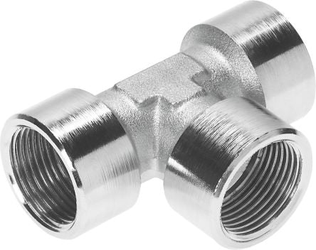 Festo NPFC Series T Fitting, G 1/2 to G 1/2, Threaded Connection Style, 8030238 [NPFC-T-3G12-F]; 289-1933