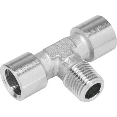 Festo NPFC Series T Fitting, R 1/8 to G 1/8, Threaded Connection Style, 8030241 [NPFC-T-R18-2G18-MFF]; 289-1952