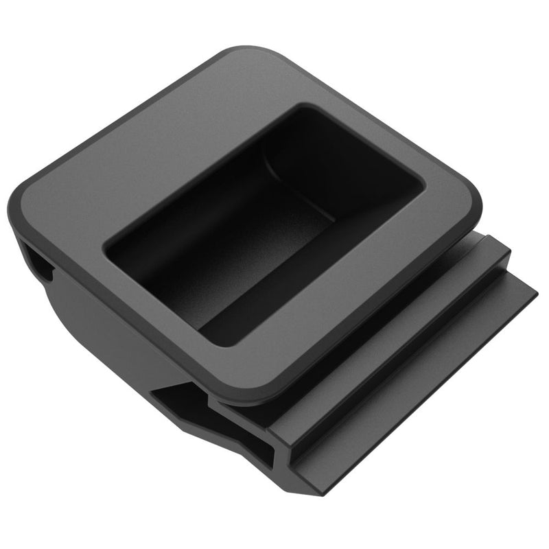 SOUTHCO Push-to-Close Slide Latch, Snap-in, Large Size, 2.2mm (.090 in) Panel Thickness, 6.4mm (.250 in) Total Grip, ABS, Black [A3-99-122-12]