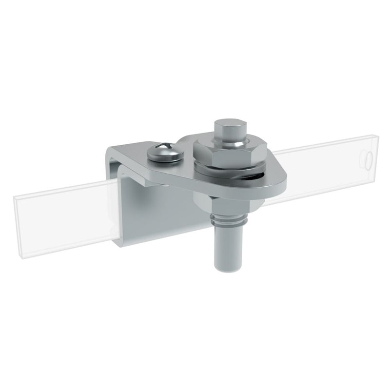 SOUTHCO Rotary Latch Striker, Flat Rod Mounting, Steel, Zinc Plate [A5-95-101]