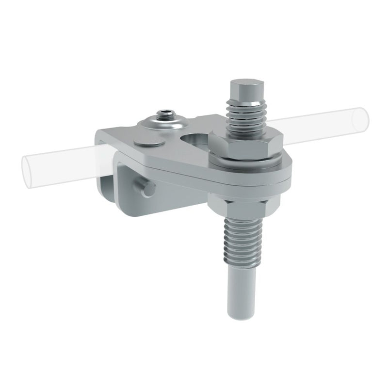 SOUTHCO Rotary Latch Striker, Round Rod Mounting, Steel, Zinc Plate [A5-95-102]