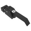 SOUTHCO Compression Latch, Over-Center Lever Latch, Key Locking, 10-32 Tapped Mounting Holes, Zinc Alloy, Powder Coat, Black [A7-10-302-20]